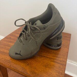 Men's Puma Olive Green Sneakers Sz 10